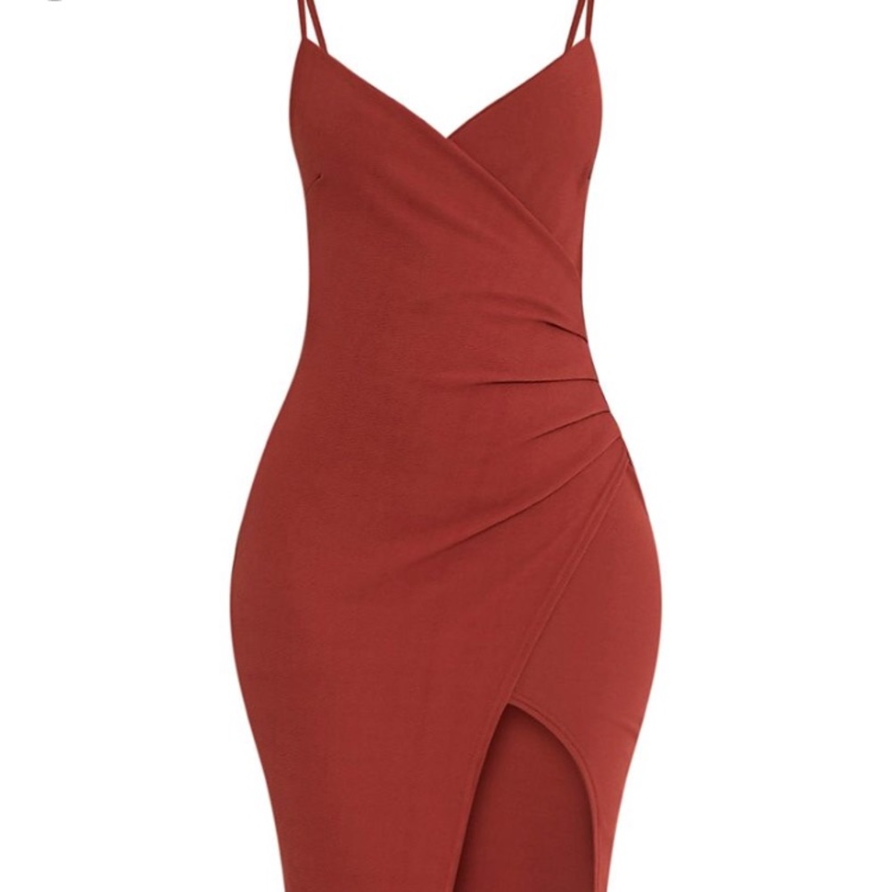 Pretty Little Thing Midi Crepe Dress